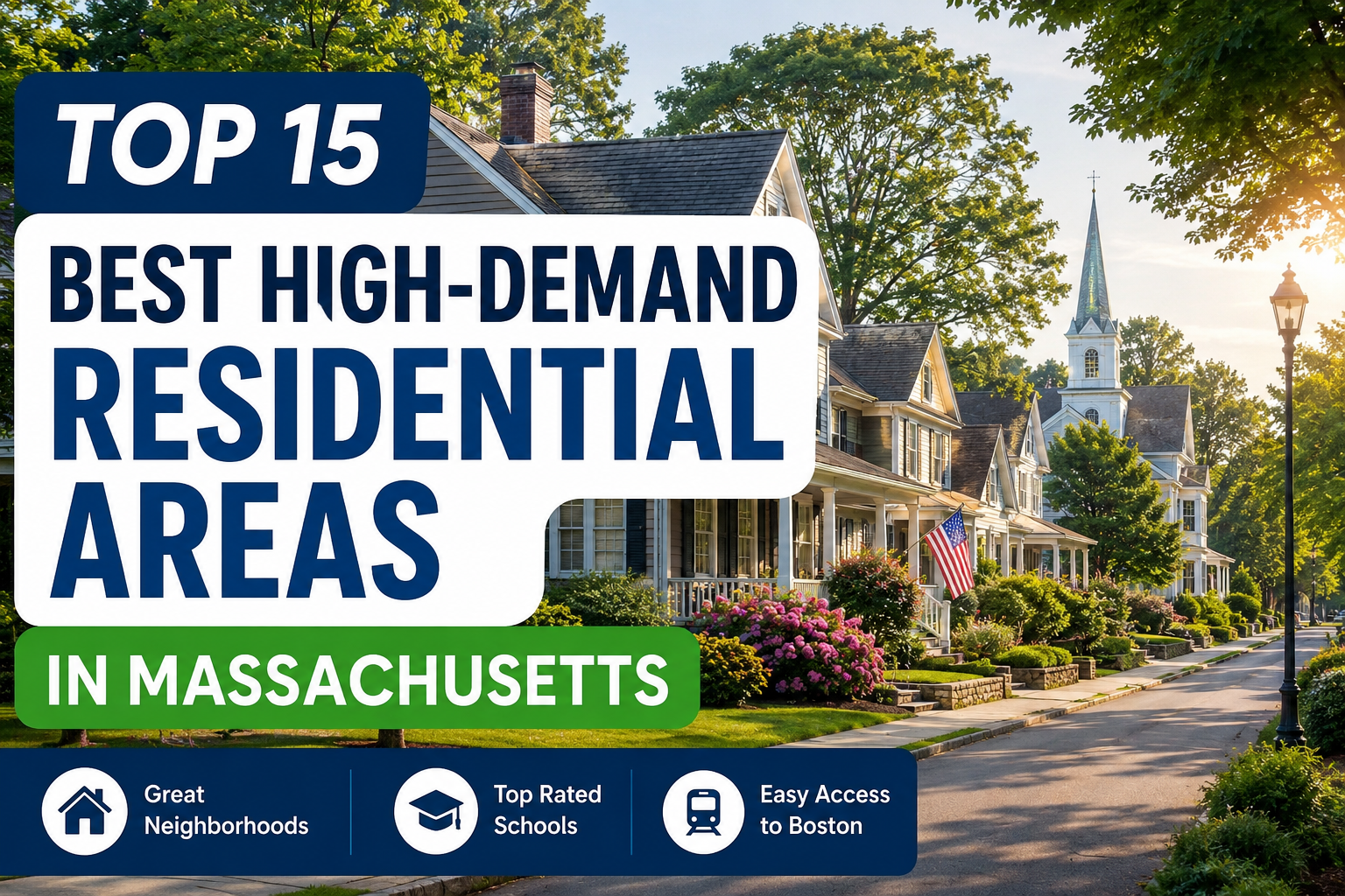 Top 15 Best High-Demand Residential Areas in Massachusetts (2026 Guide)